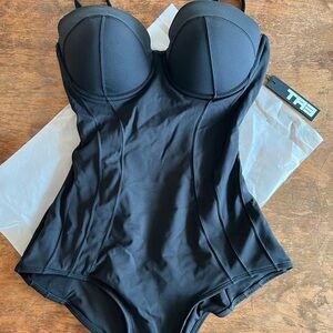 TA3 Black One Piece Swimsuit - Lushy Hipster